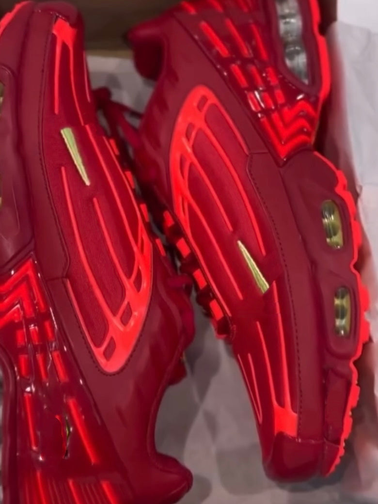 Vermilion & Gold Luxury Trainers