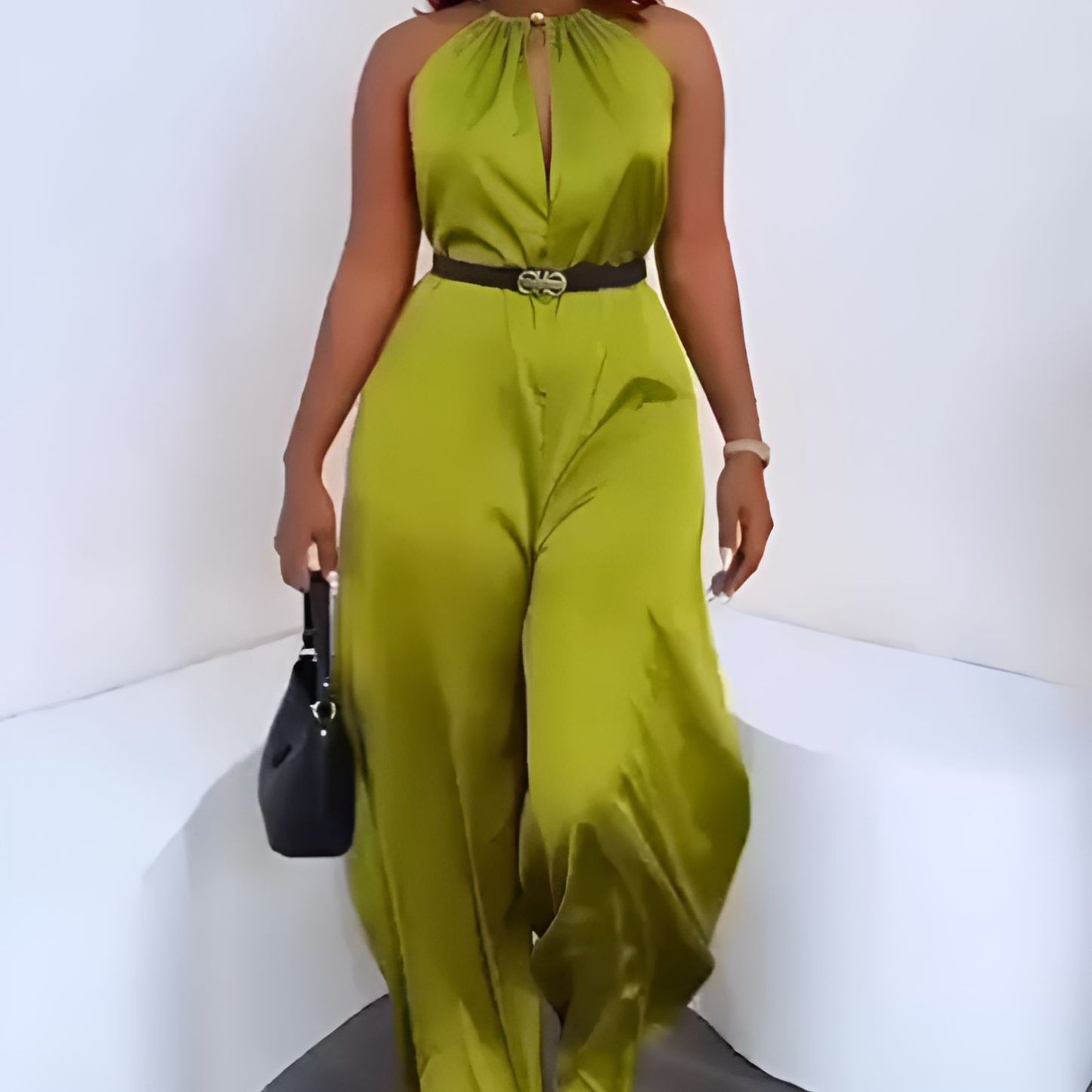 Satin Green Fashion Bodysuit