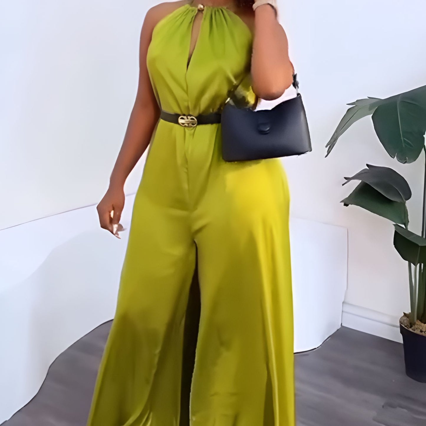 Satin Green Fashion Bodysuit
