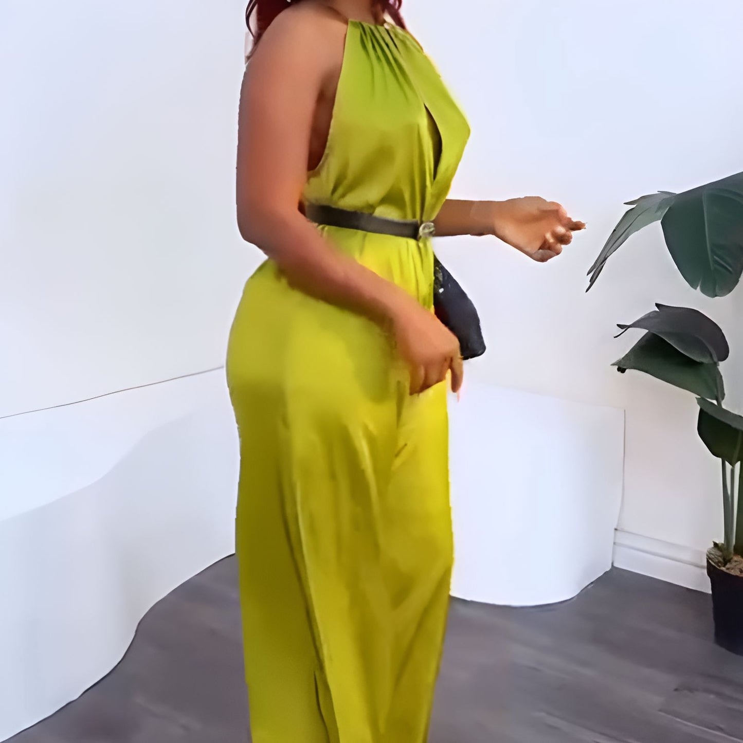 Satin Green Fashion Bodysuit