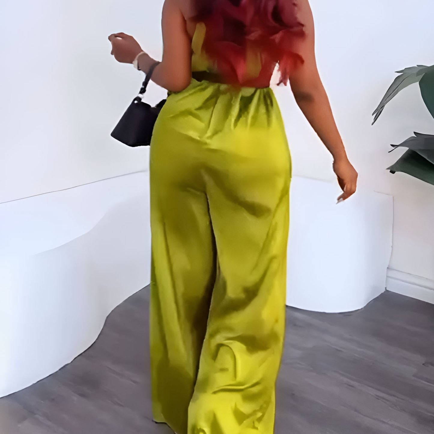 Satin Green Fashion Bodysuit