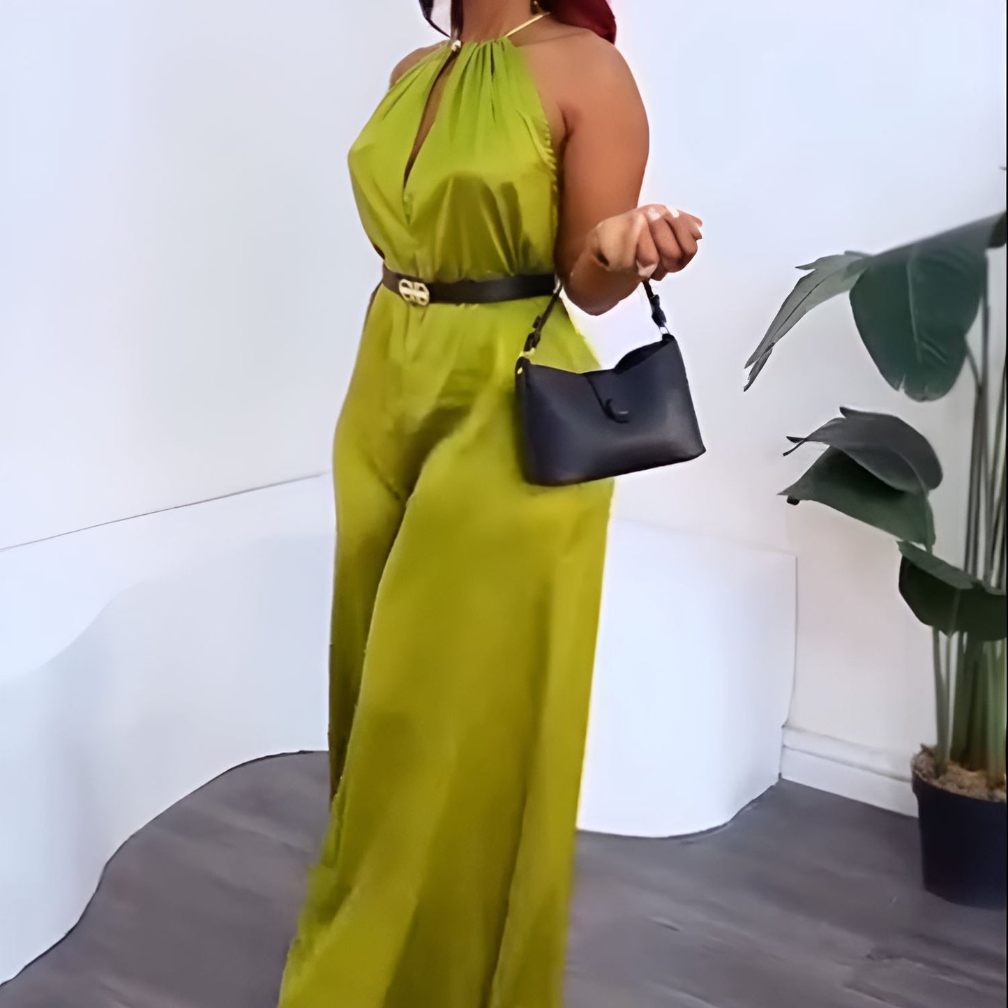 Satin Green Fashion Bodysuit