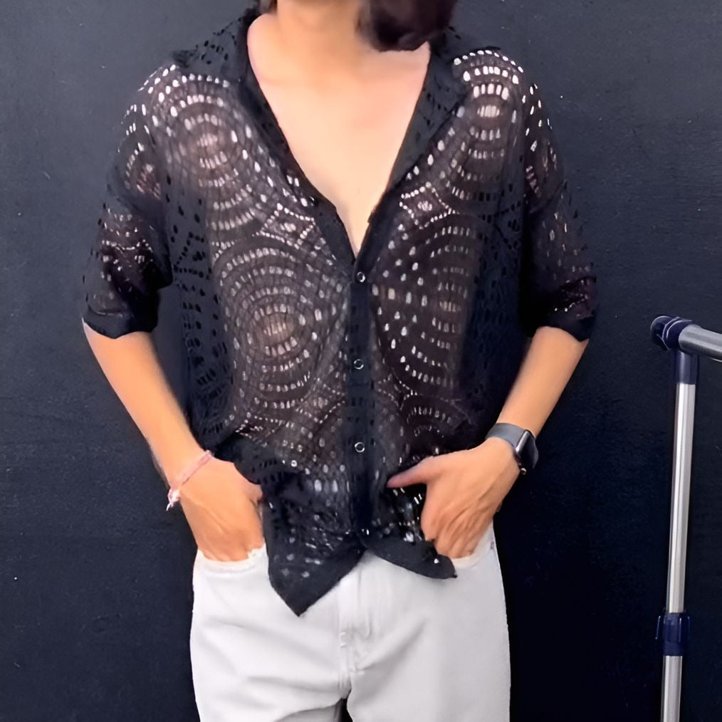 fishnet shirt