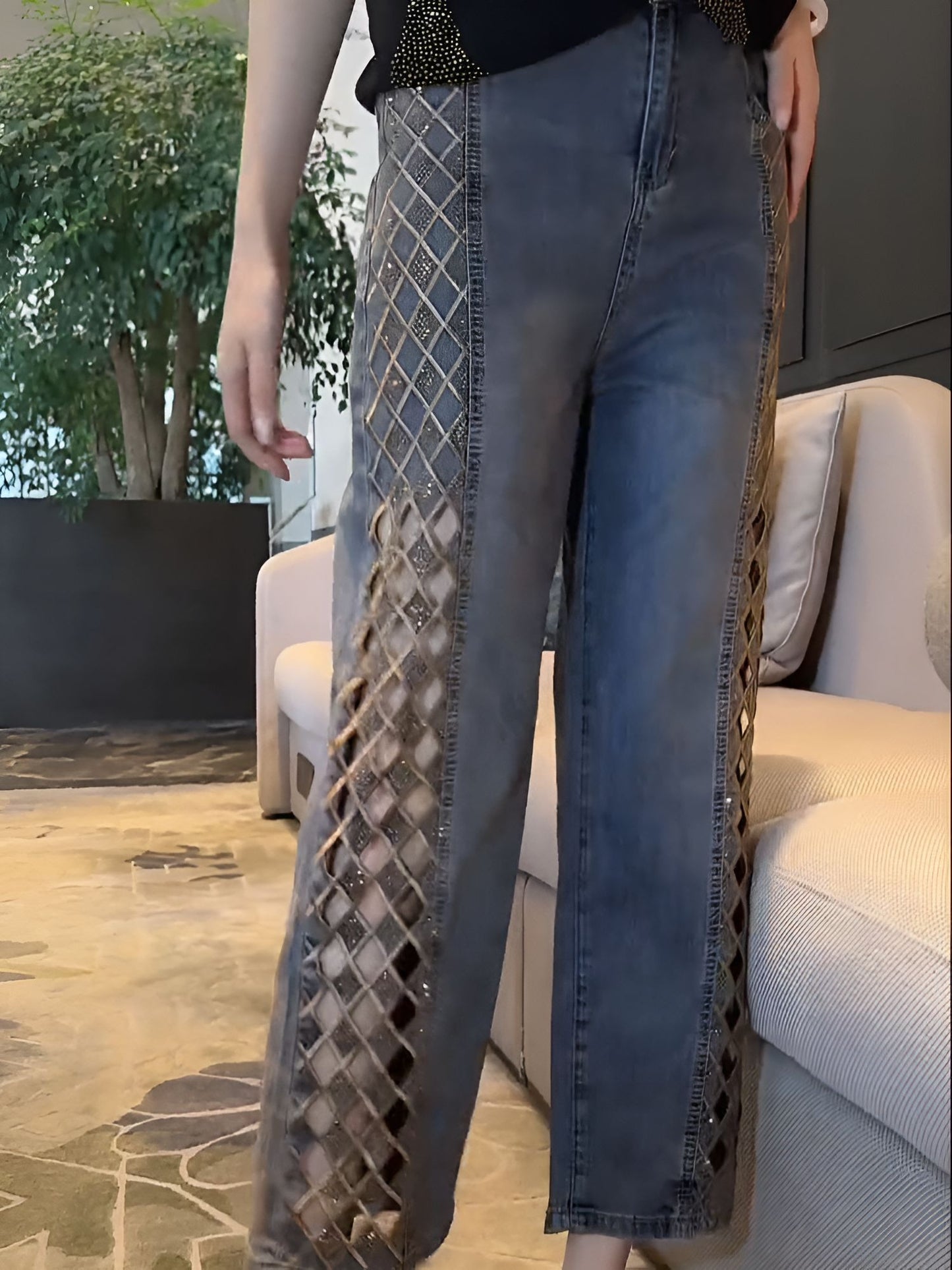 Square Diamond Jeans