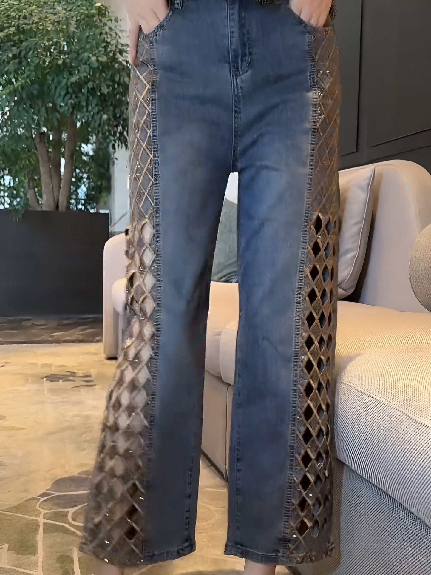 Square Diamond Jeans