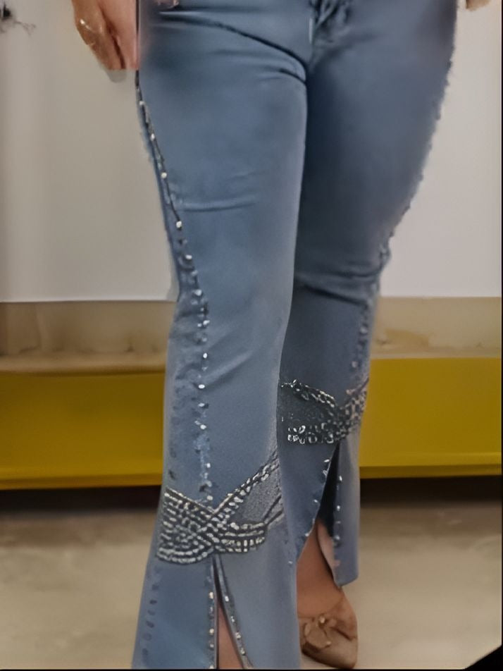 Diamond Slit Jeans