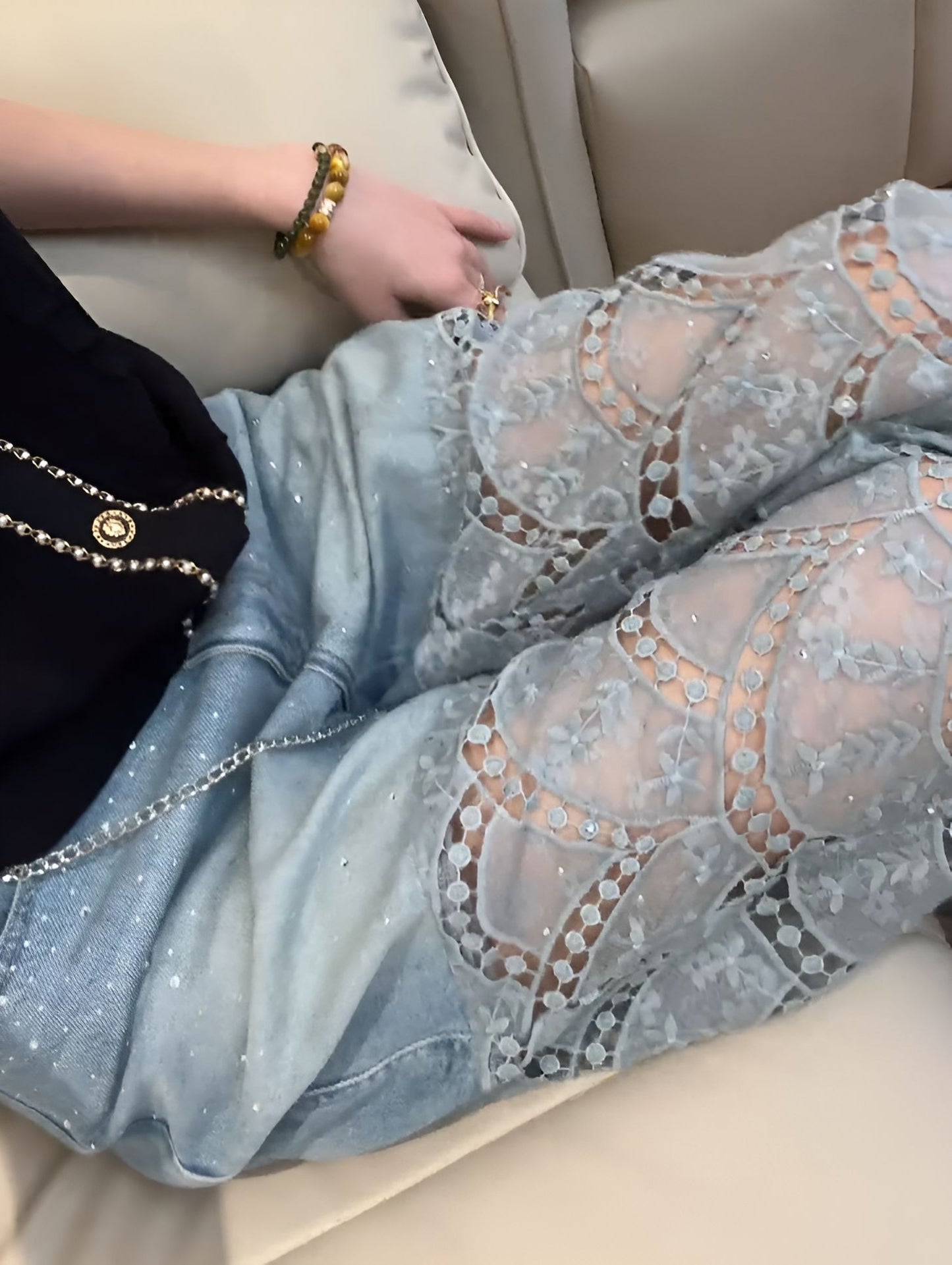 Diamond Lace Jeans