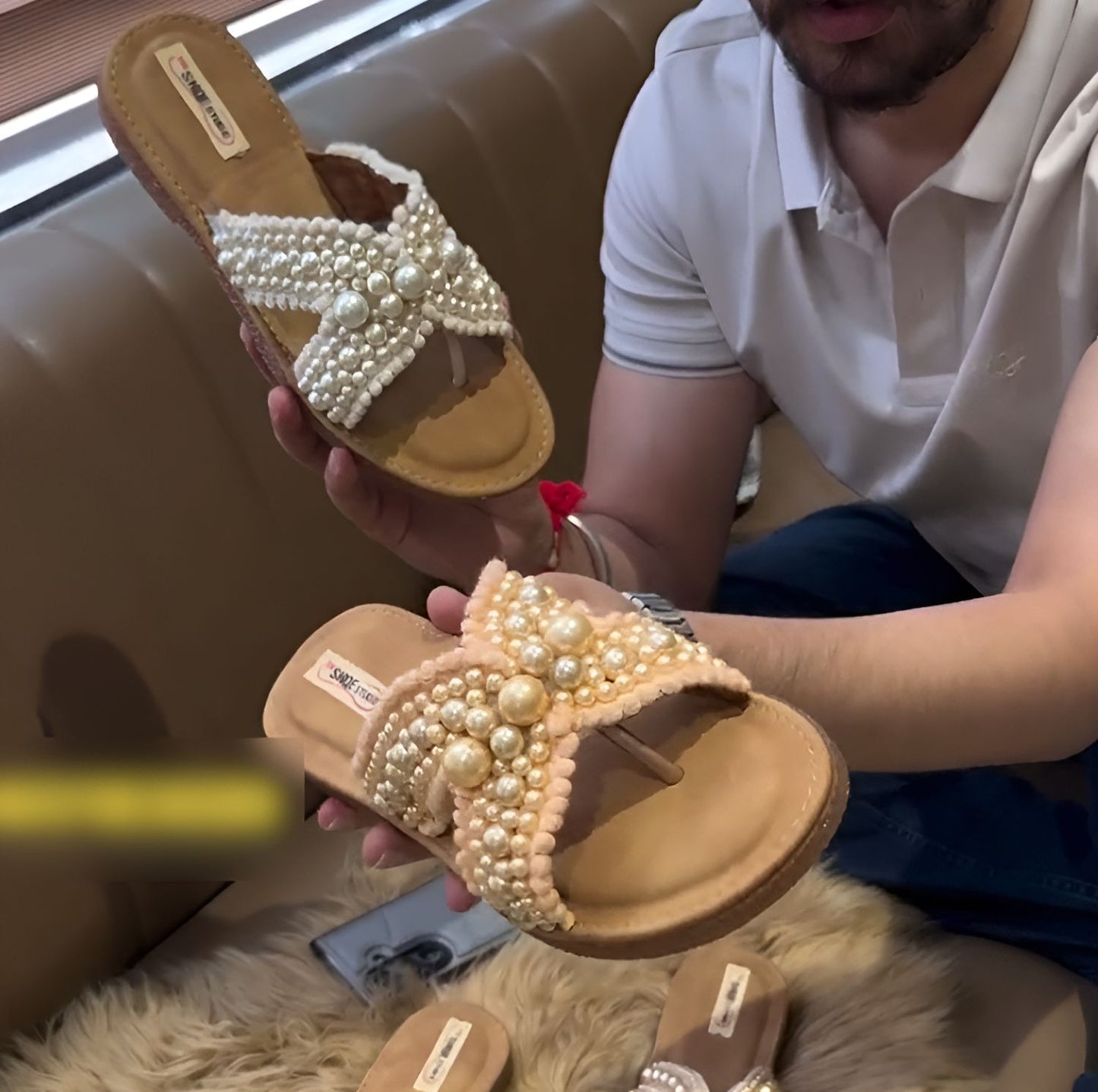 Pearl slippers