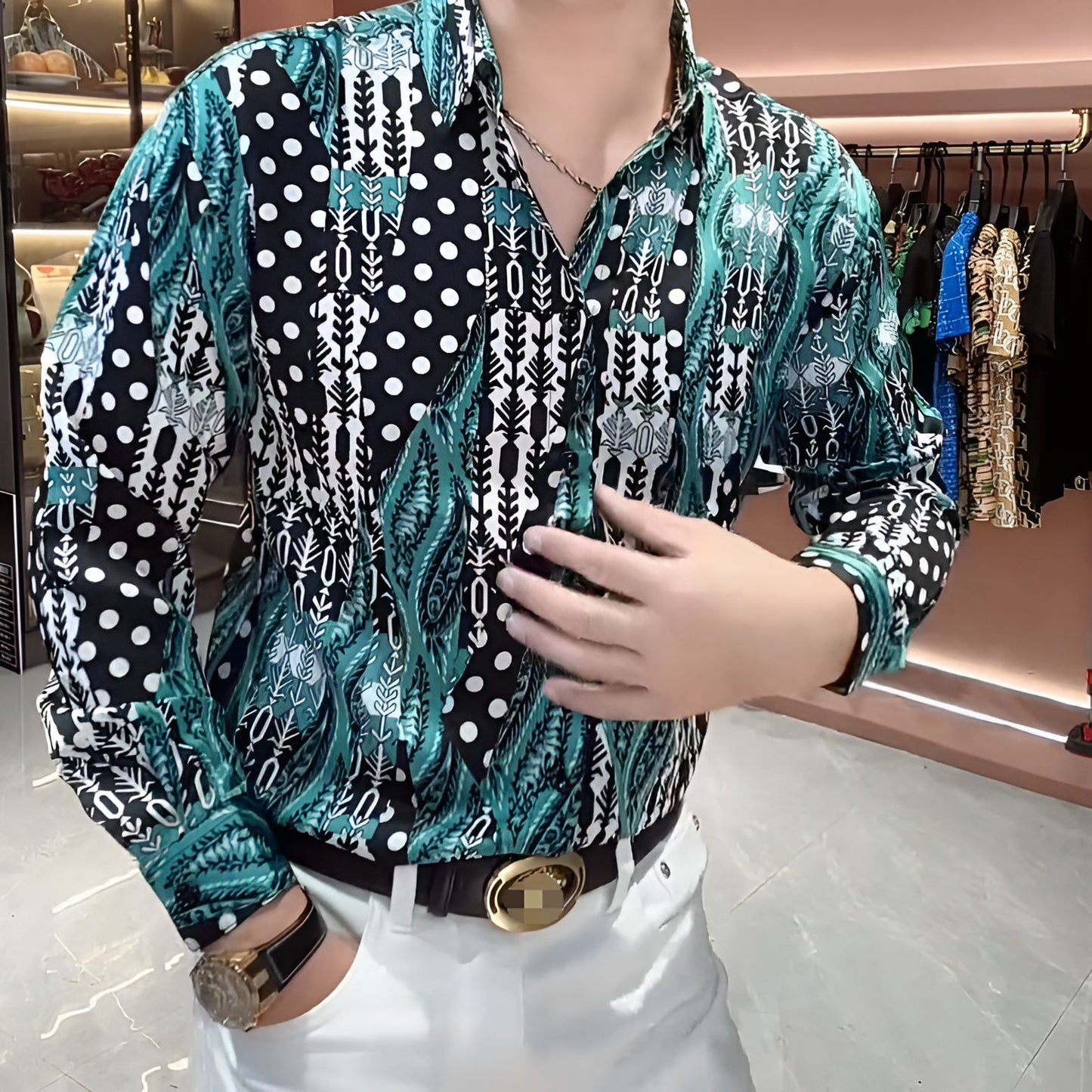 Refreshing blue shirt