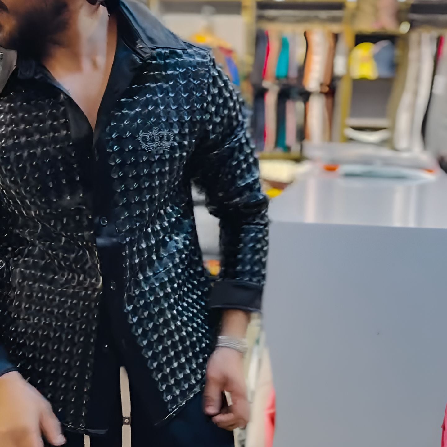 Crown Leather Shirt