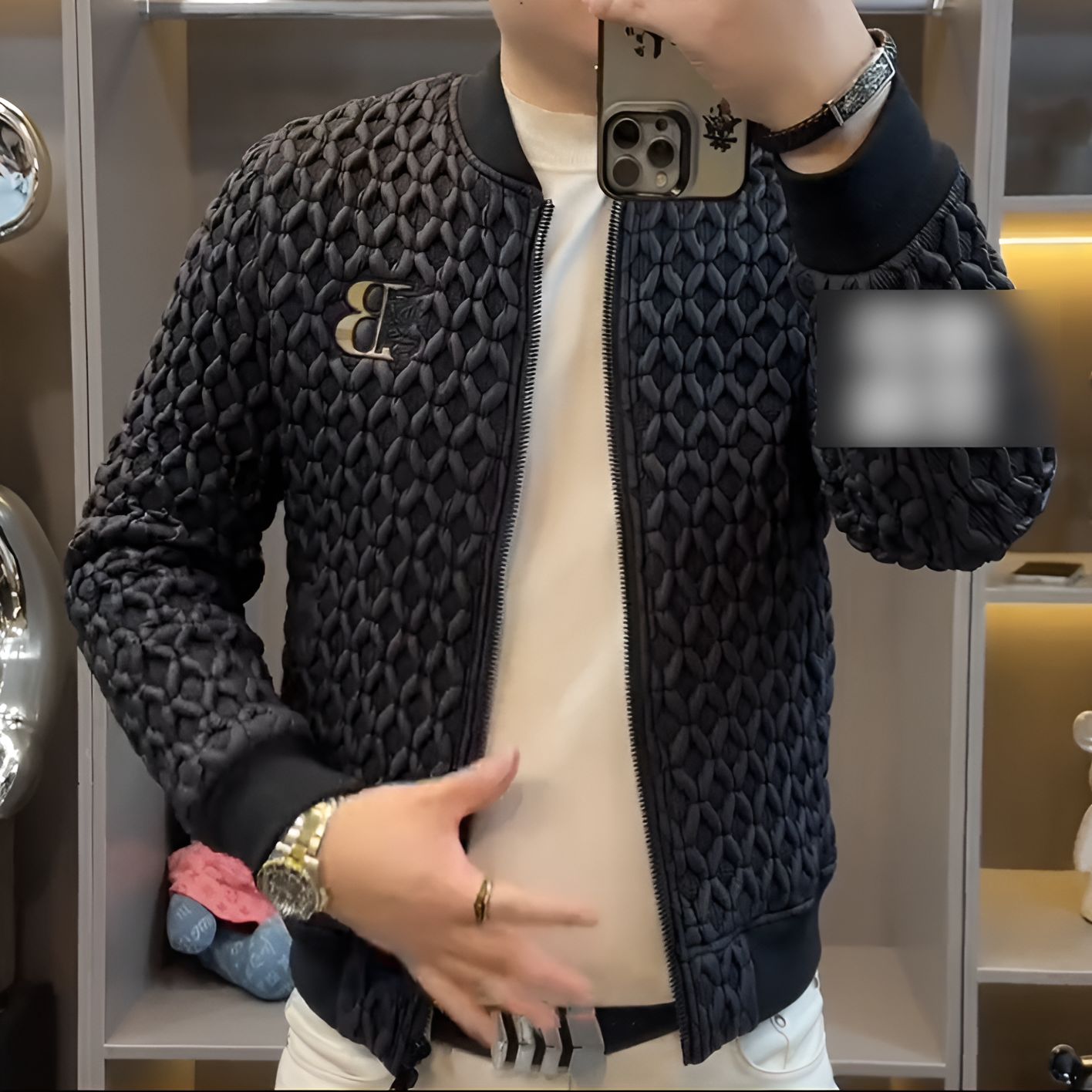 3D Leather Jacket