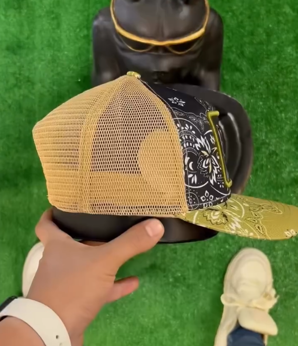 Sunscreen Mesh Pure Cotton Embroidered Cat Baseball Cap