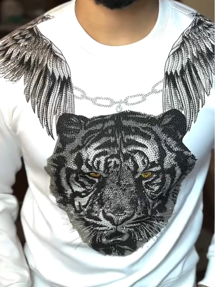Flying Tiger White Hoodie