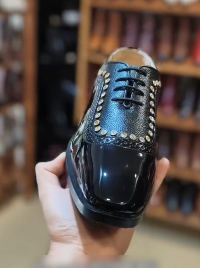 Gold Stud Loafers