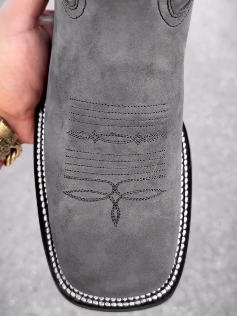 Grey Suede Boots