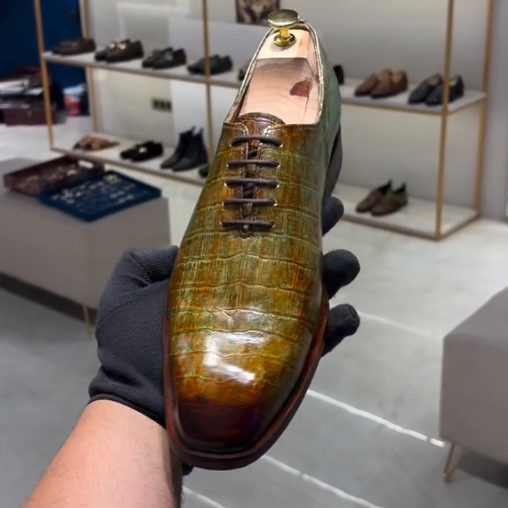 Green Leather Shoes
