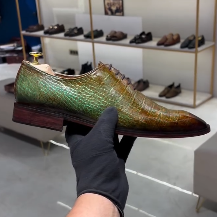 Green Leather Shoes
