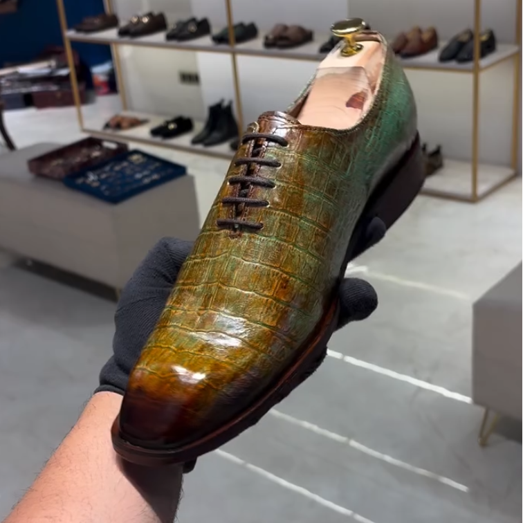 Green Leather Shoes