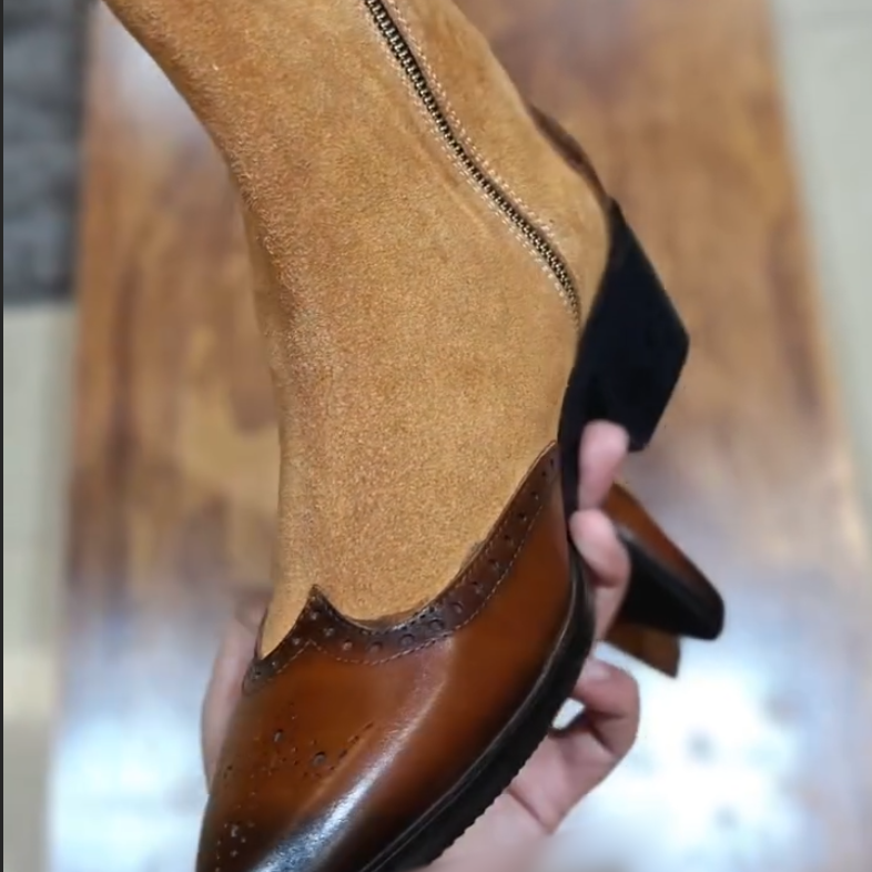 Khaki Ankle Boots