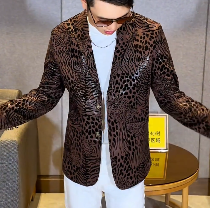 Leopard Blazer