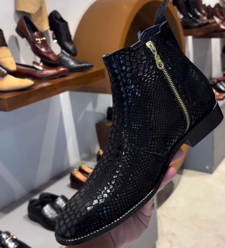 Snake Print Boots