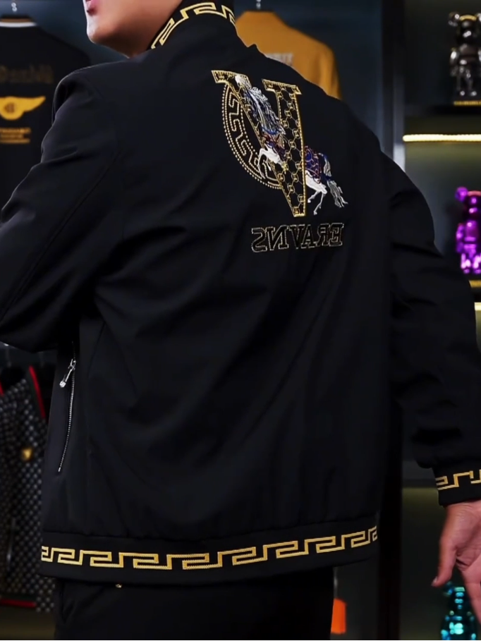 Gold V Black Jacket