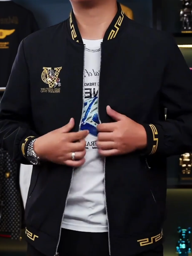Gold V Black Jacket