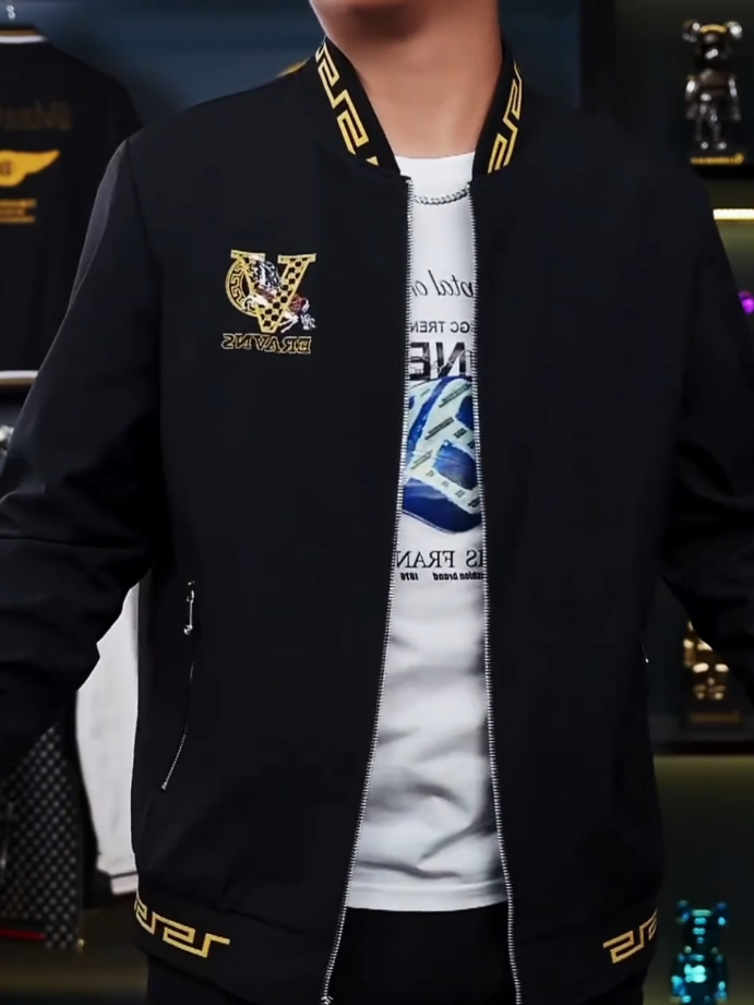Gold V Black Jacket