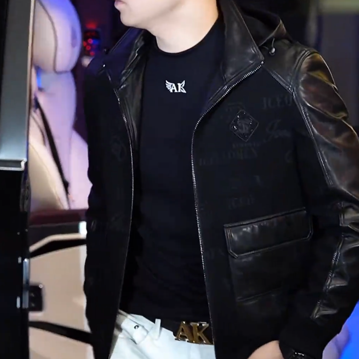 Hooded Leather Jacket