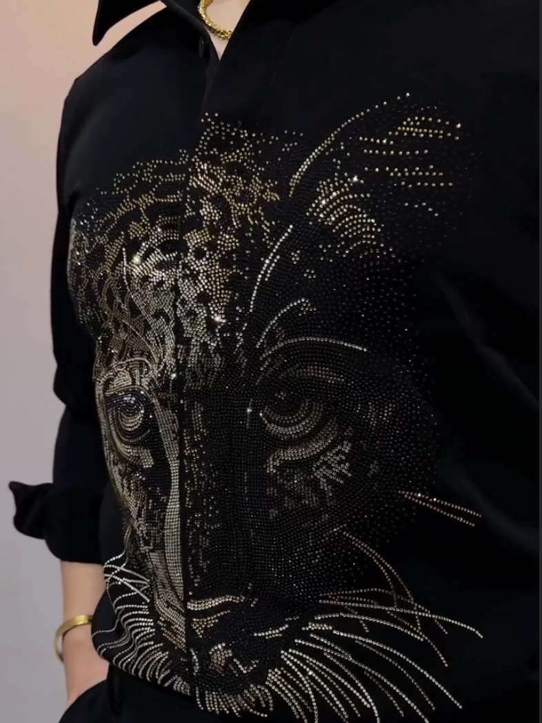 Leopard Crystal Shirt
