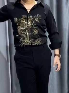 Leopard Crystal Shirt