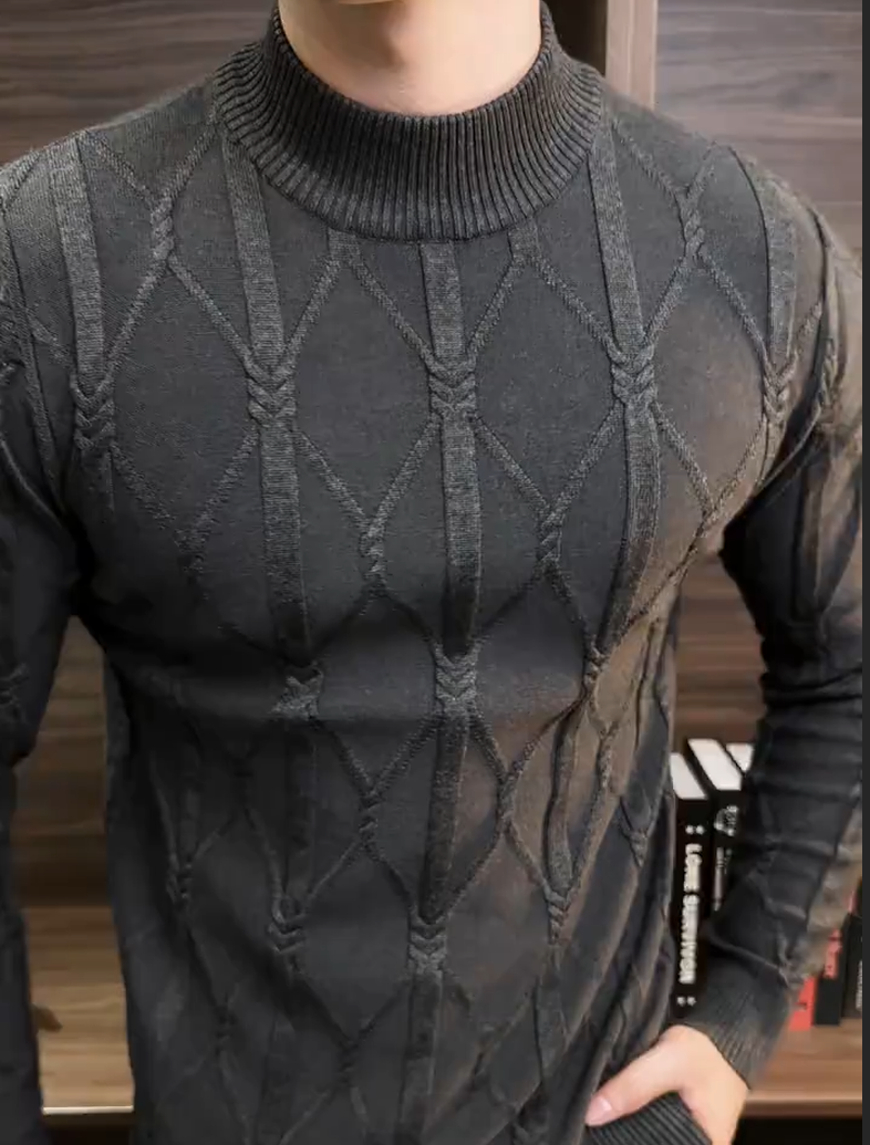 Long Sleeve Half-Turtleneck Knit