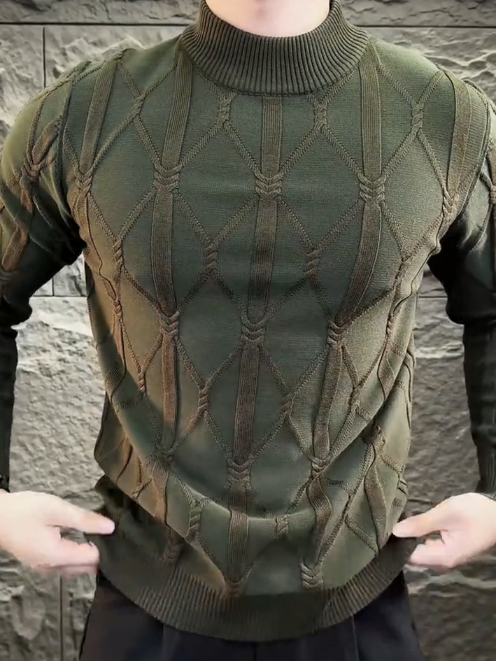 Long Sleeve Half-Turtleneck Knit