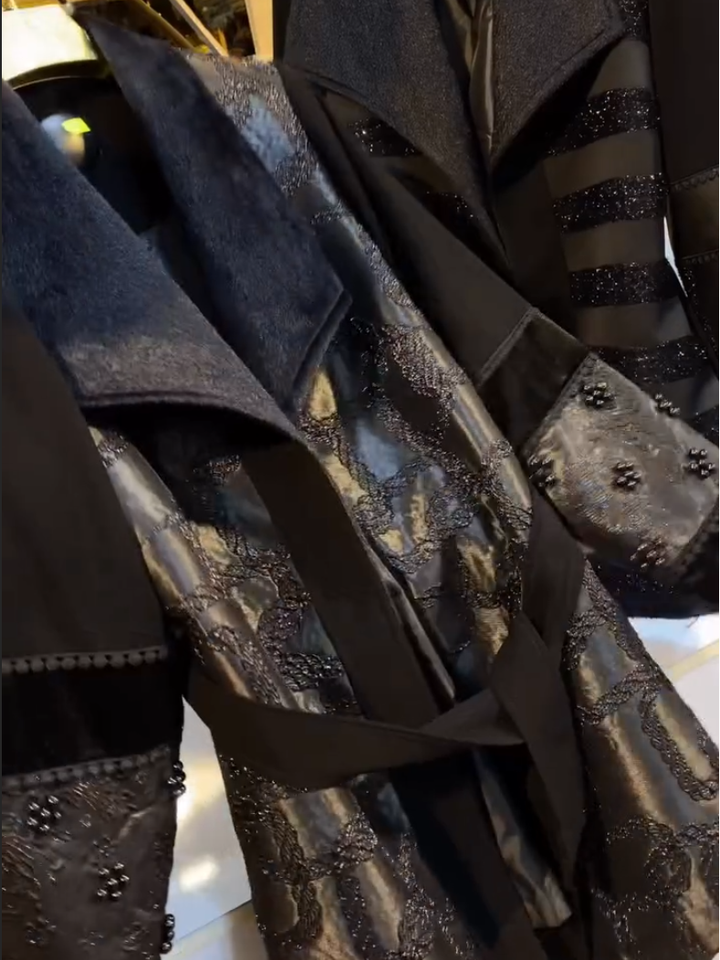 Women's Trench Leather Coat