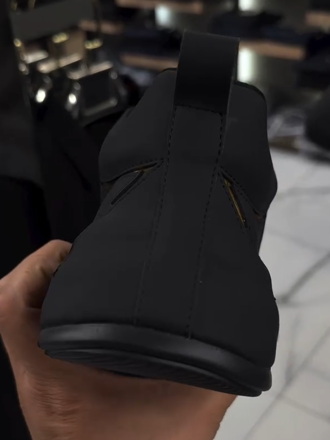 Black & Gold Sneakers