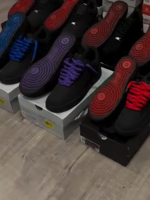 Custom Black Skate Shoes