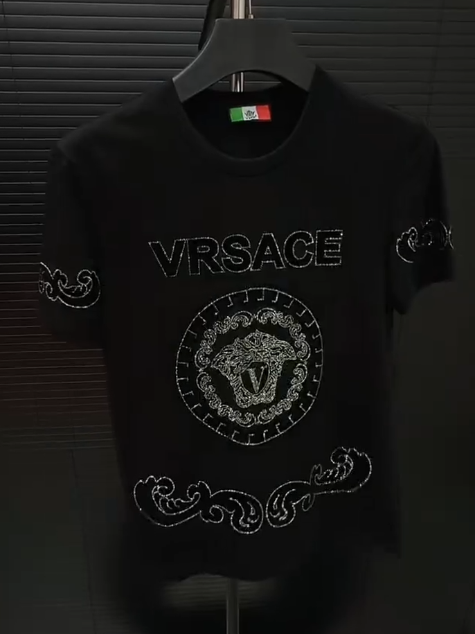 Silver V-Neck Tee