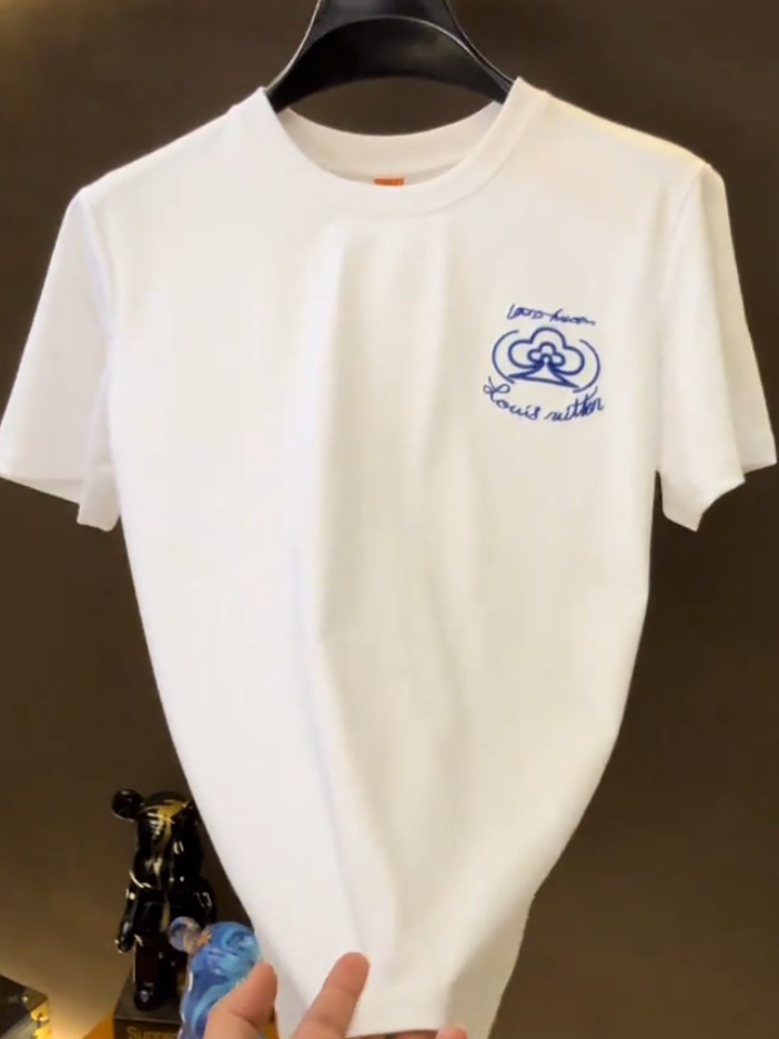 Plum Blossom Poker White Tee