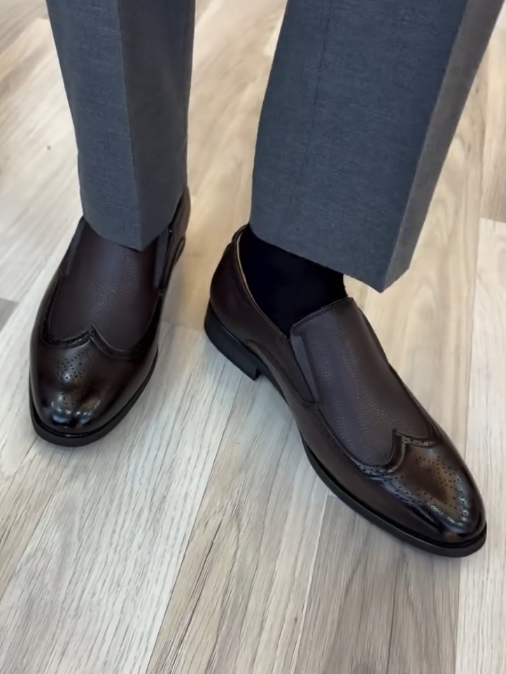 Ultra-Soft Slip-On Leather Shoes