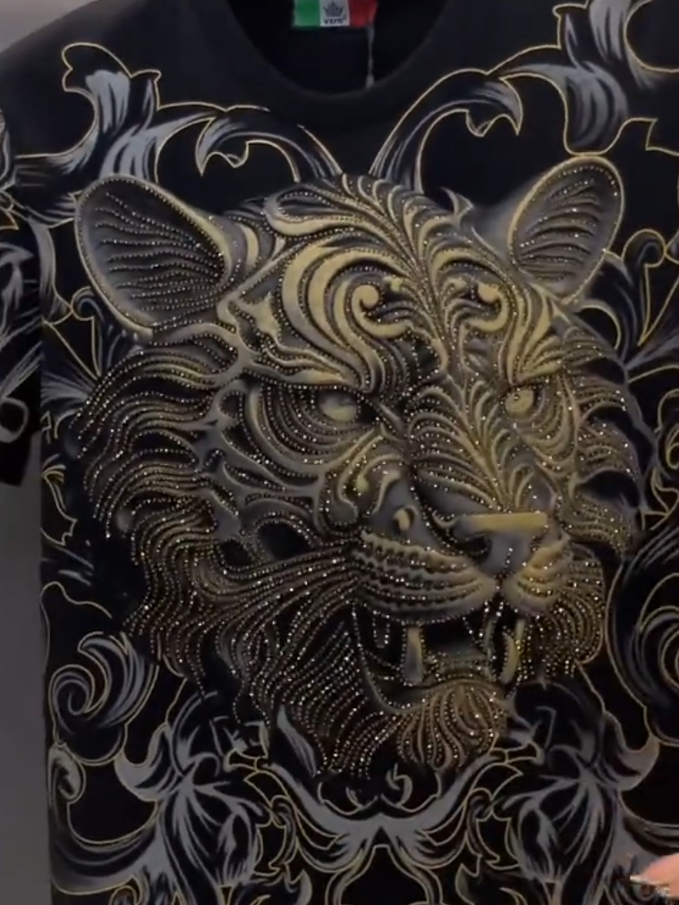 King of Beasts Black-Gold Tee