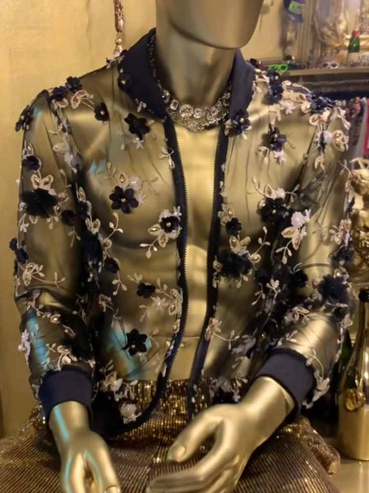 Beaded Sheer Jacket