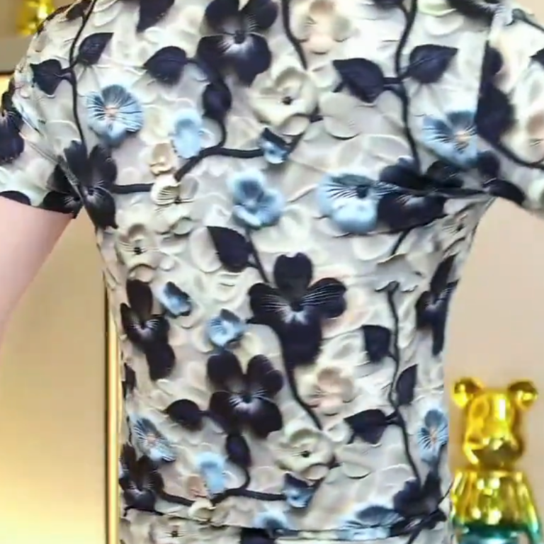 Blue flower 3D shirt