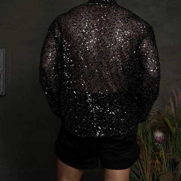 See-through diamond shirt
