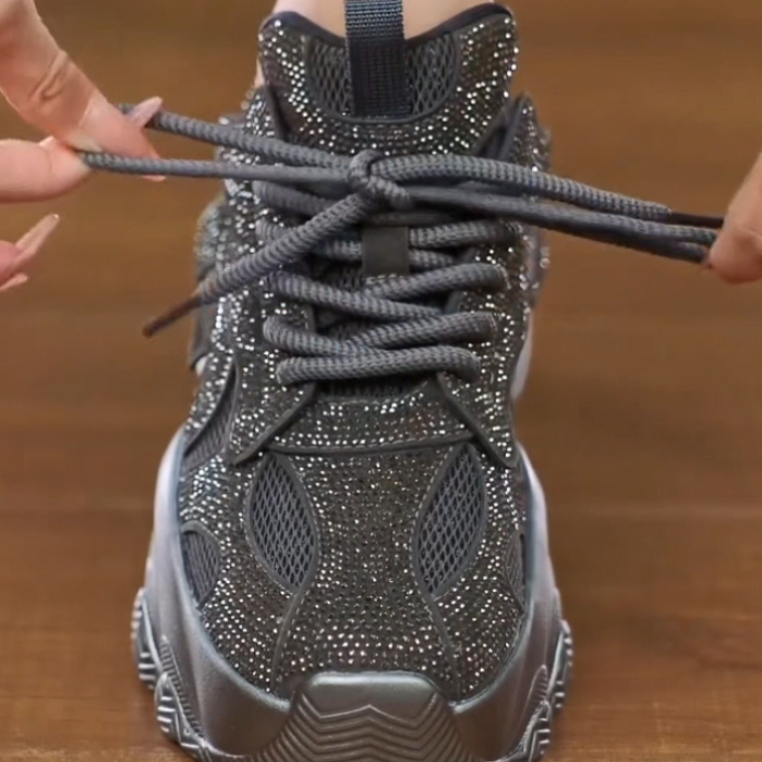 Full diamond dad shoes