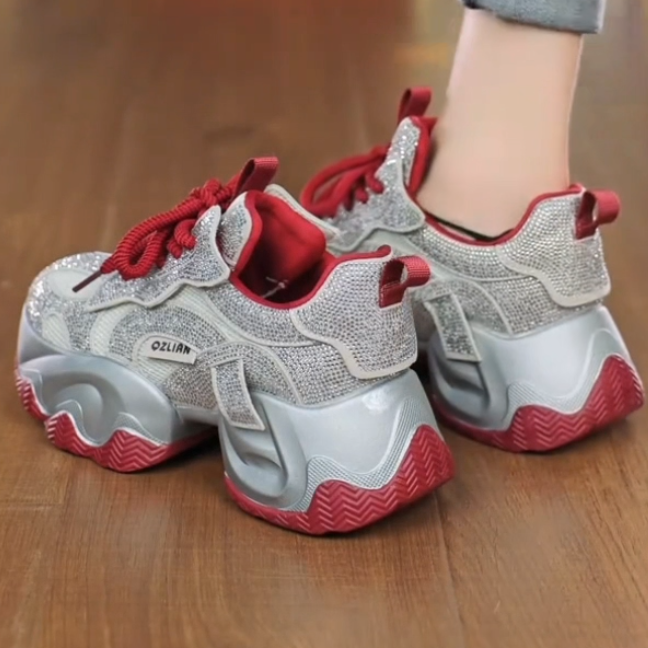 Full diamond dad shoes