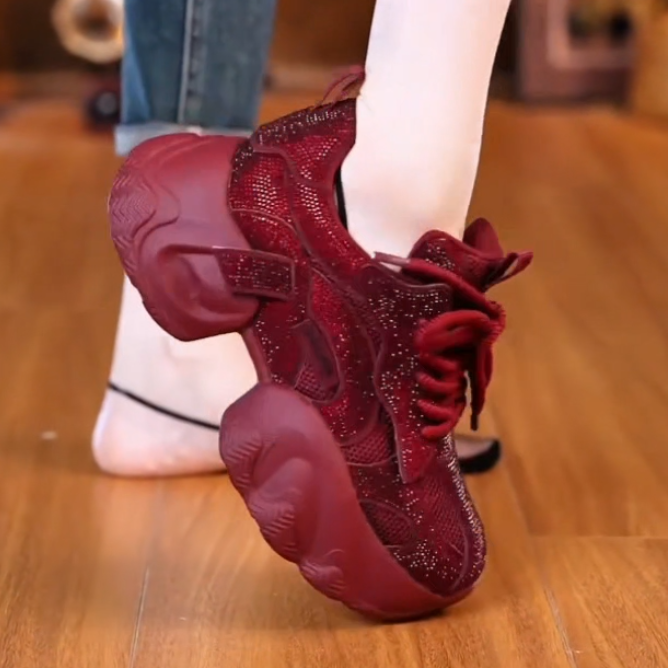 Full diamond dad shoes