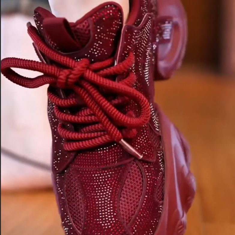 Full diamond dad shoes