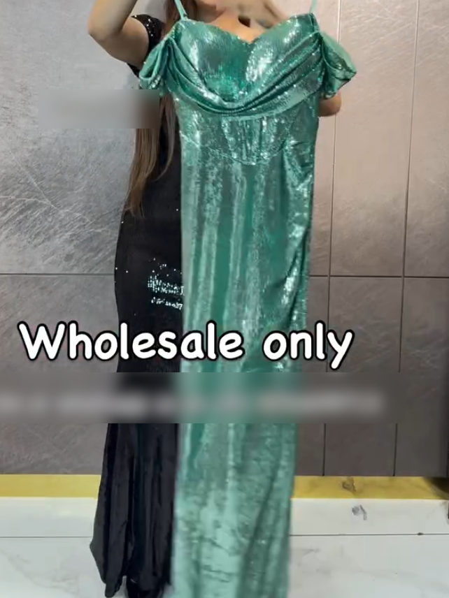 Sequined evening dress