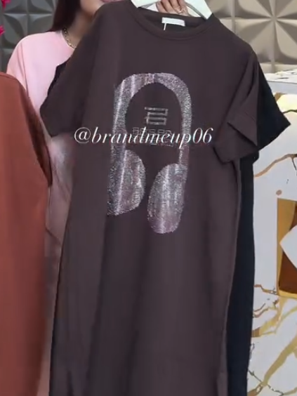 Headphones T-shirt dress