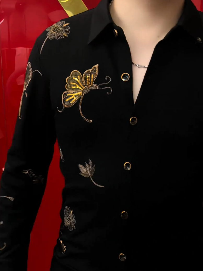 Gold Butterfly Shirt